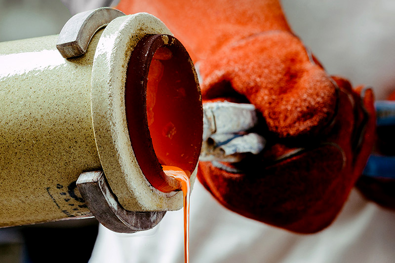 Støbning af sølv- og guldsmykkeemner