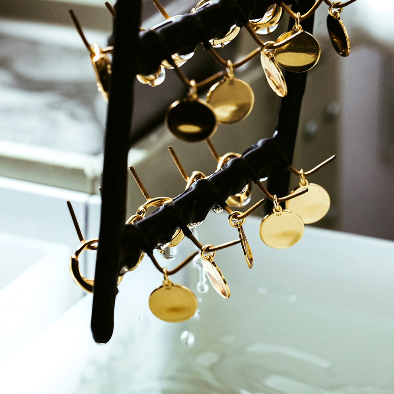 gold plating of silver jewellery components